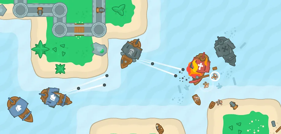 Broadside — Pirate cannon fights between islands